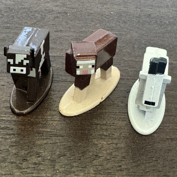 Minecraft Jada Nano Metal Miniature Figures Lot of 7 Die Cast 1.65” Collectible - Picture 8 of 15